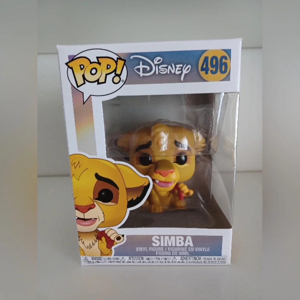 Disney Simba With Grub 496 From The Lion King Vinyl Figure Funko Pop Collectible